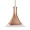 Besa Lighting Rio Cord Pendant, Copper Foil/Clear, Bronze Finish, 1x9W LED 1JT-RIOCF-LED-BR - alternate 1